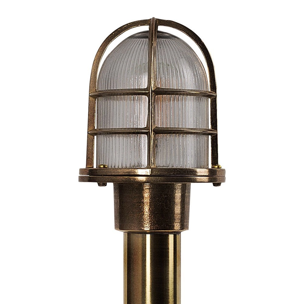 Terraslamp Caspian 60cm antiek messing KS Verlichting 8714732675208