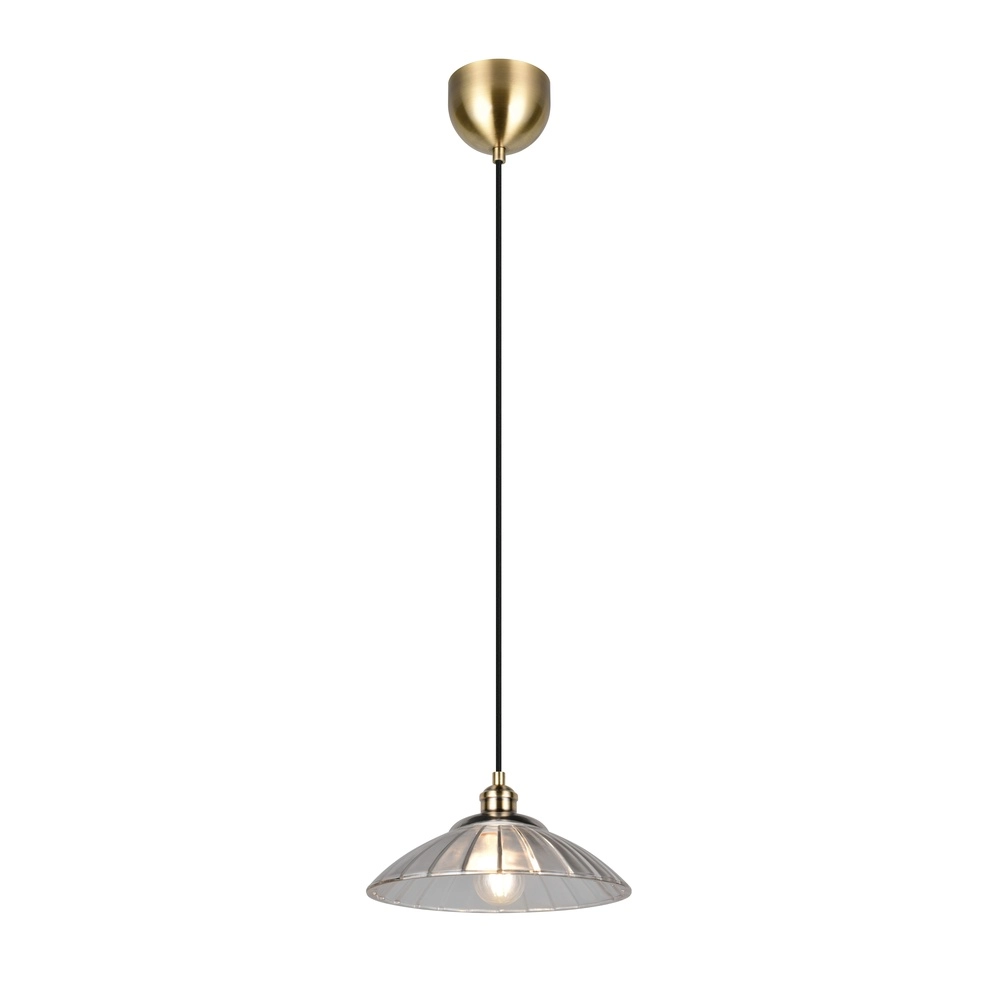 Klassieke hanglamp Eluna oud messing Trio 4017807682465