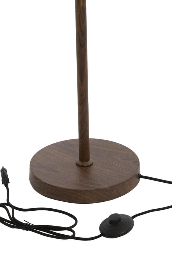 Vloerlamp Dania donkere hout print Light & Living 8717807759551