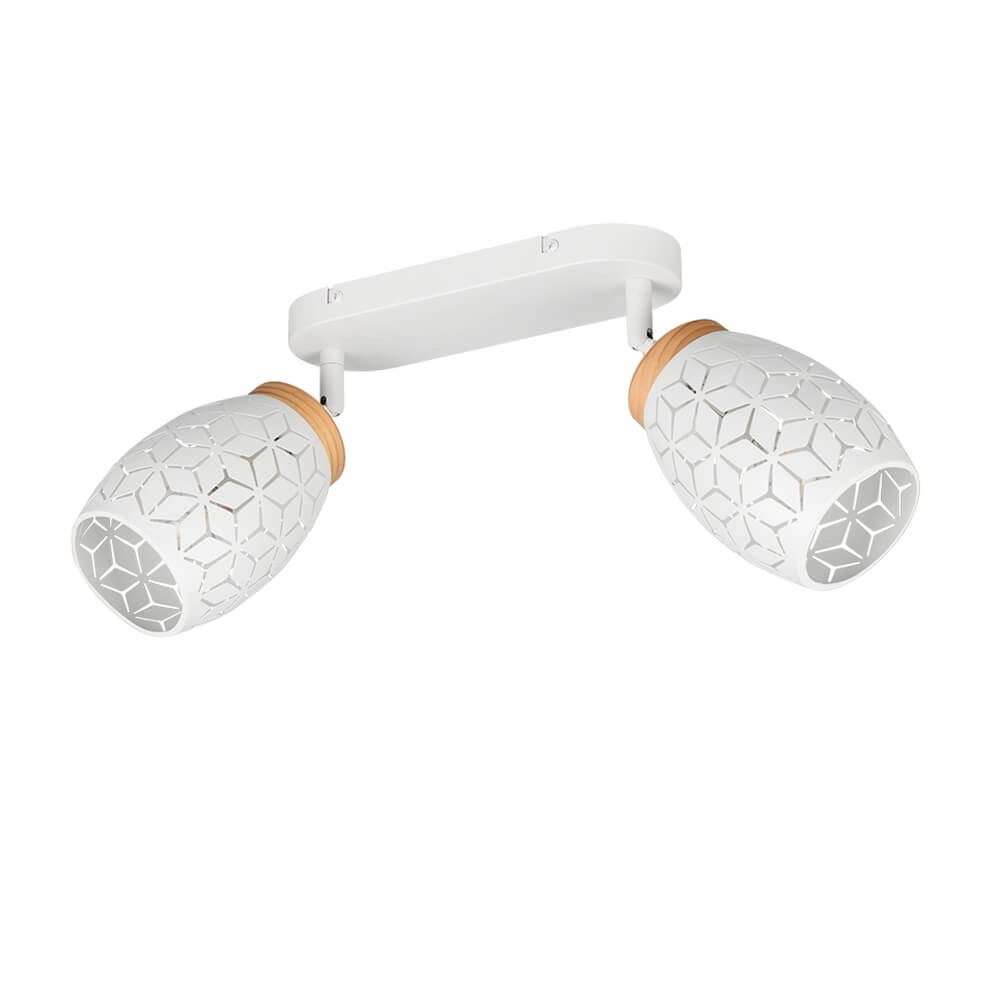 2-lichts opbouwspot Bidar wit Trio 4017807640663