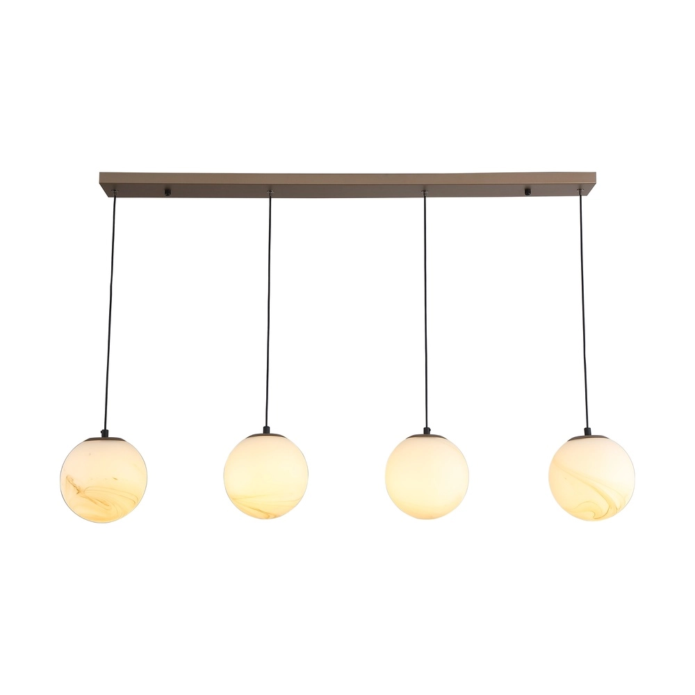 Hanglamp Carrara 4-lichts bruin