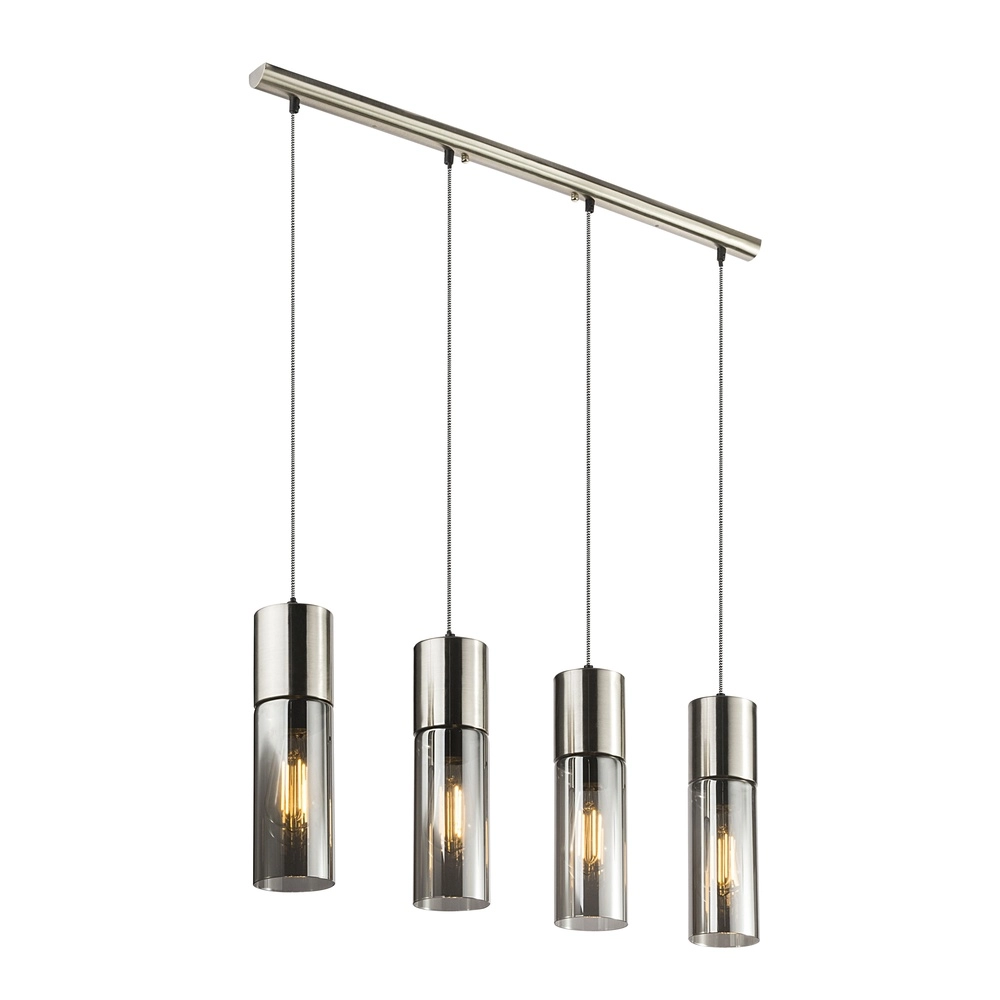 4-lichts hanglamp Annika nikkel design
