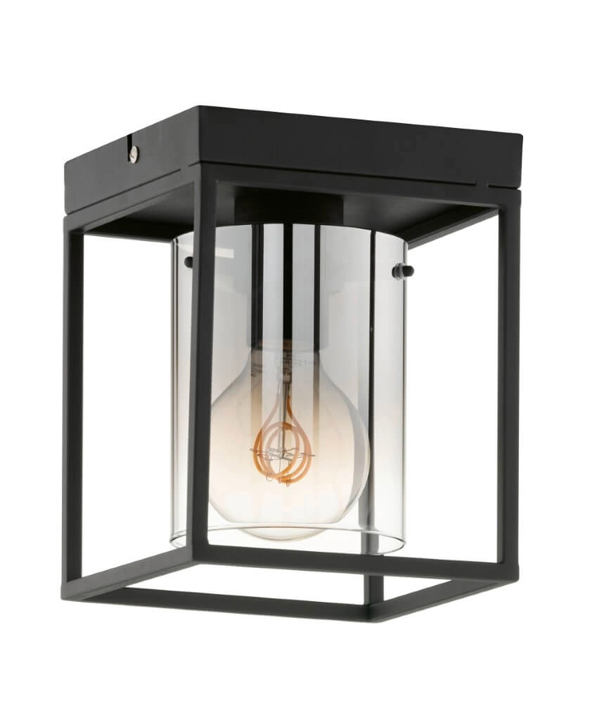 Plafondlamp Samu smoke glas