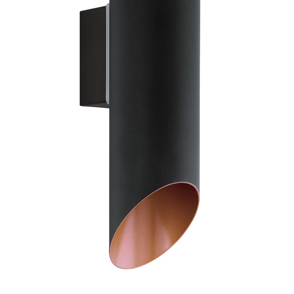 Wandlamp Agolada Up - Down zwart met koperbruin Eglo 9002759948047
