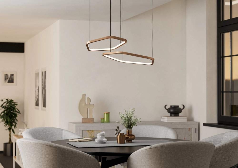 Unieke hanglamp Estrella zwart met bruin Stars of Light 9008606357741