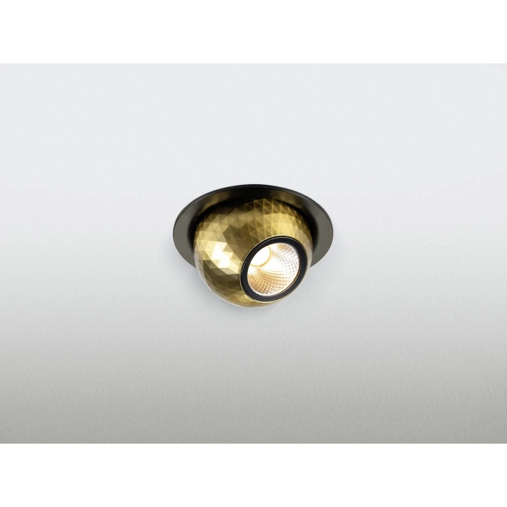 Inbouwspot Dysko zwart met goud SLV 4024163316712