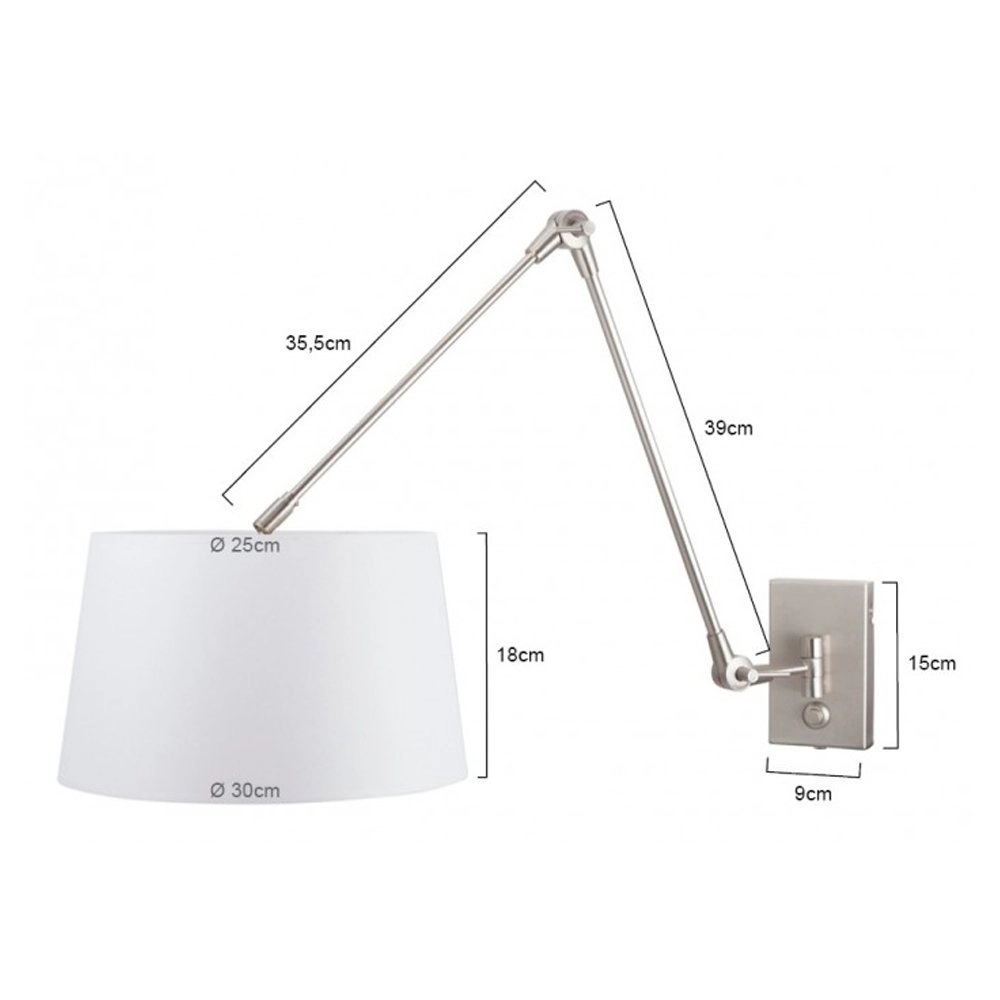 Schemerlamp Gramineus metaalgrijs Steinhauer 8712746093773