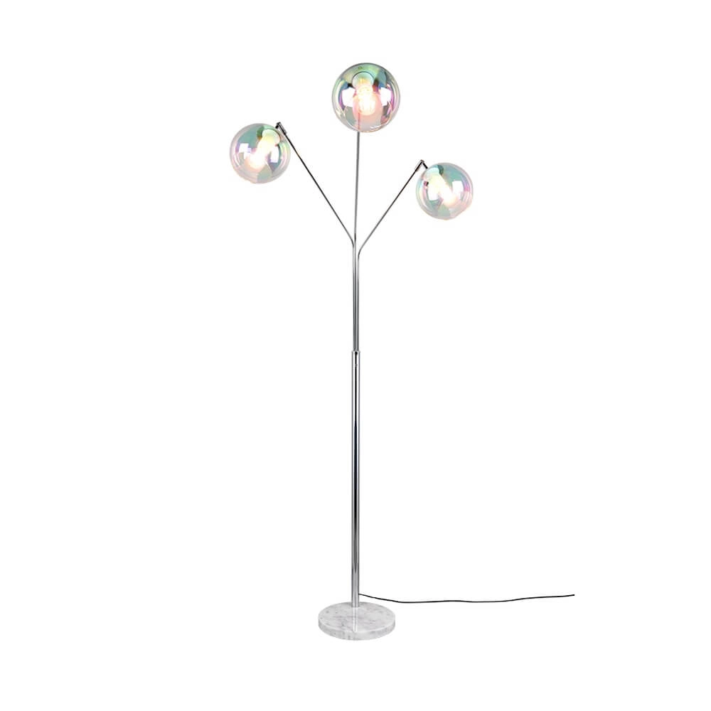 Design vloerlamp Paxton chroom Trio 4017807641219