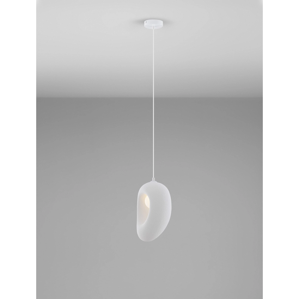 Natuurlijke hanglamp Tempus wit 30cm Natuurlijke hanglamp Tempus wit 30cm