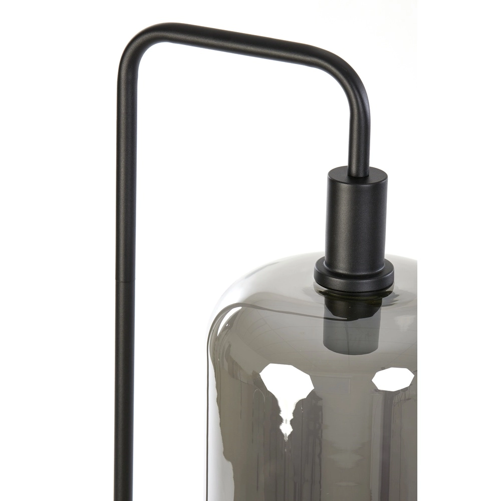 Vloerlamp Lekar met smoke glas Light & Living 8717807636654