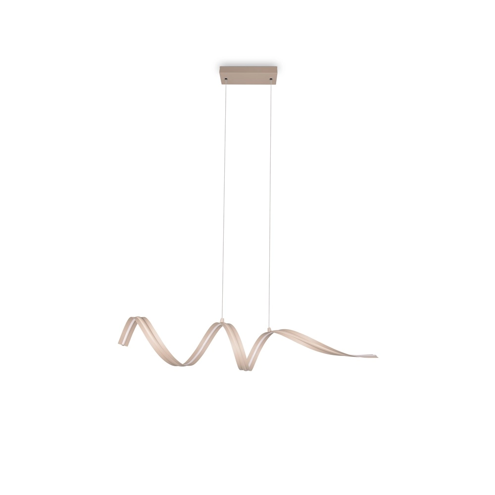 Moderne hanglamp Tivor zand bruin Trio 4017807706314