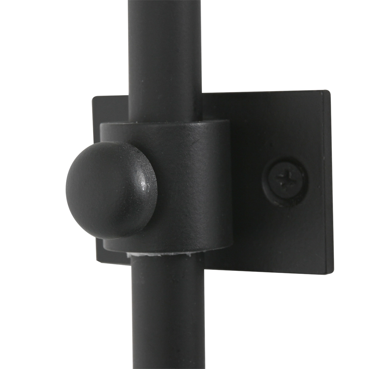 Wand booglamp Sparkled zwart met smoke kap Steinhauer 8712746146660