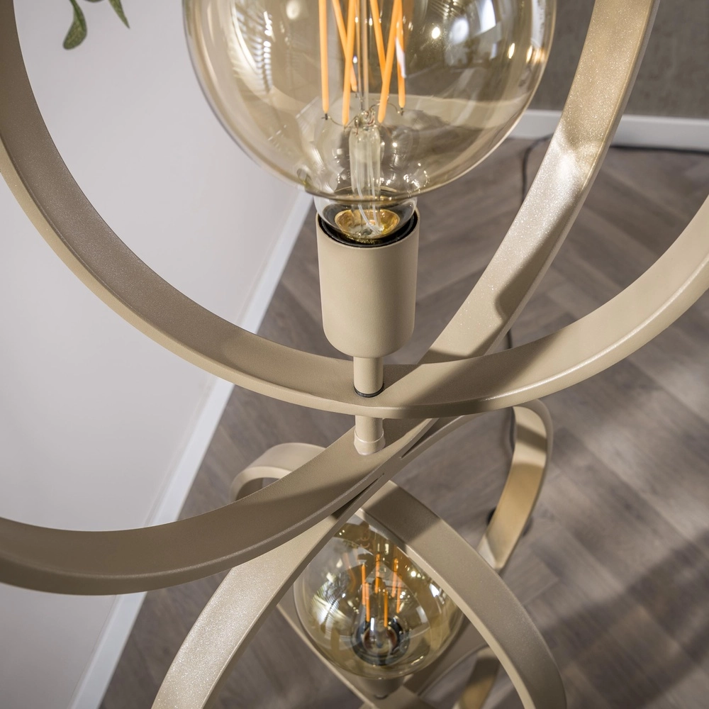 3-lichts zand vloerlamp Turn E27 - Ø 40cm Lyora 8716803513075