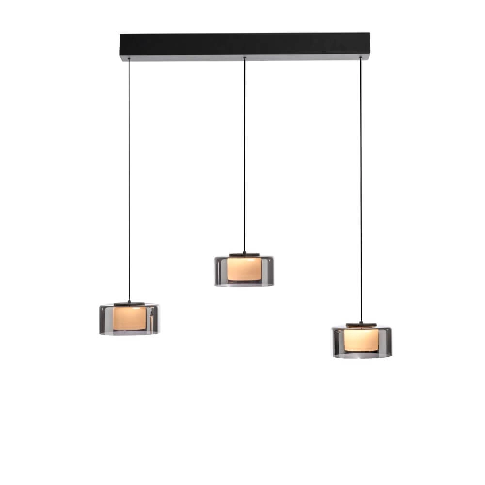3-lichts hanglamp Rika zwart Paul Neuhaus 4012248383070