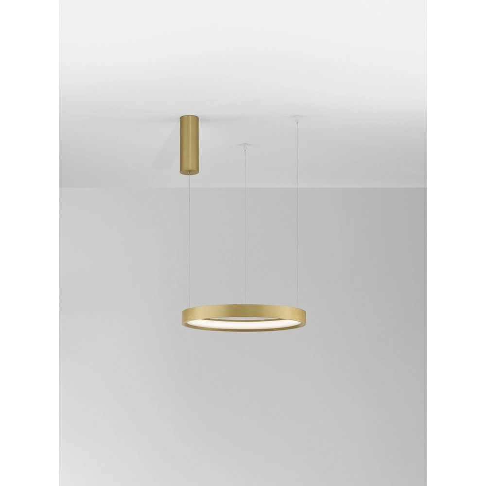 Ronde hanglamp Perrine goud Ø 40cm