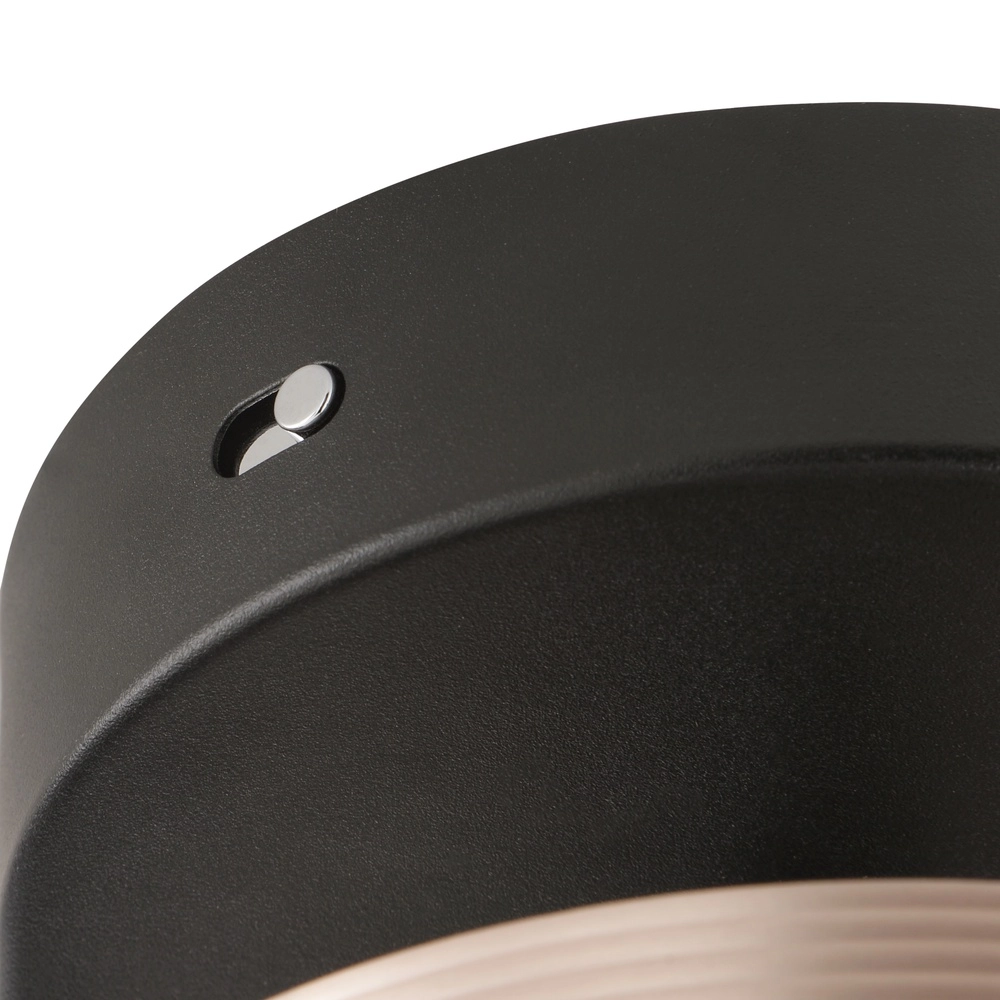 Plafondlamp Axion zwart met bruin Brilliant 4004353477157