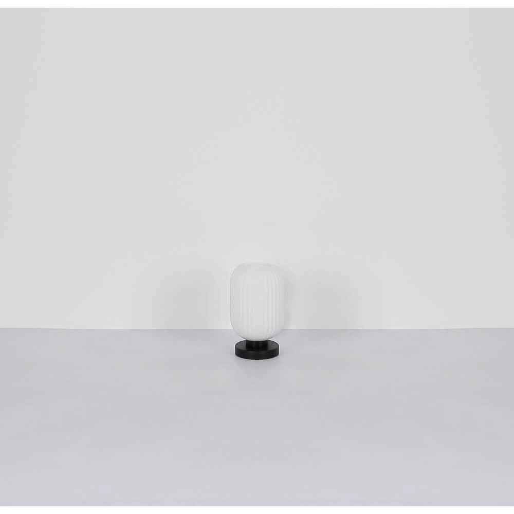 Ronde tafellamp Normy wit glas Ø 14cm Globo 9007371453283