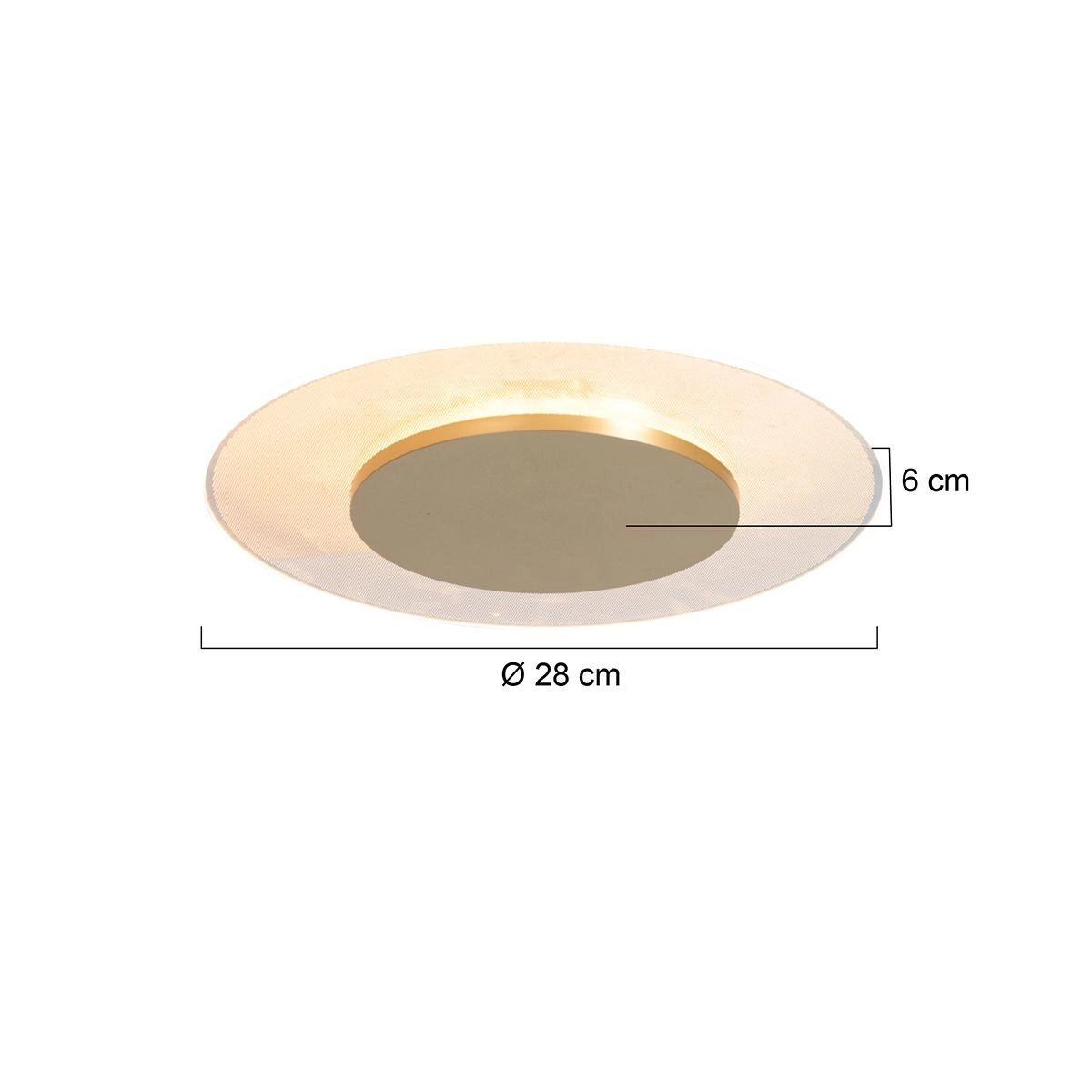 Plafonniere Lido Ø 28cm Steinhauer 8712746180138