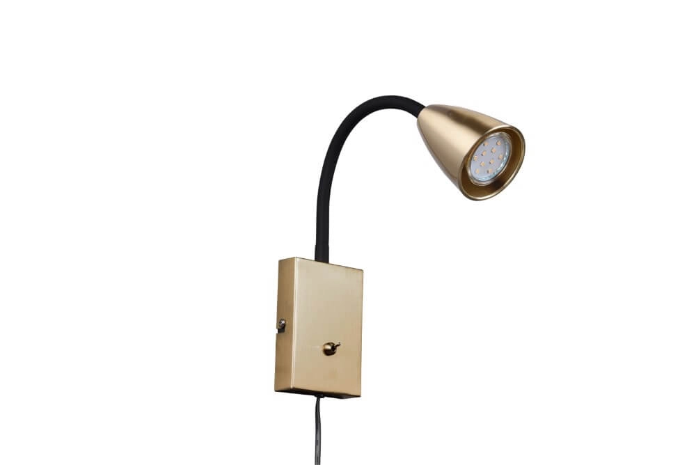 Flexibele leeslamp Wanda Messing