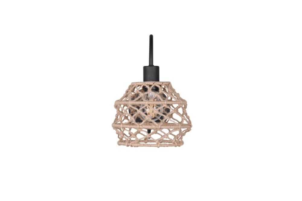 Rotan wandlamp Hive met zwart Trio 4017807637212