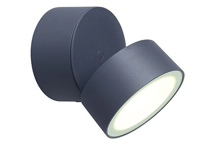 Richtbare wandlamp Trumpet antraciet 900lm