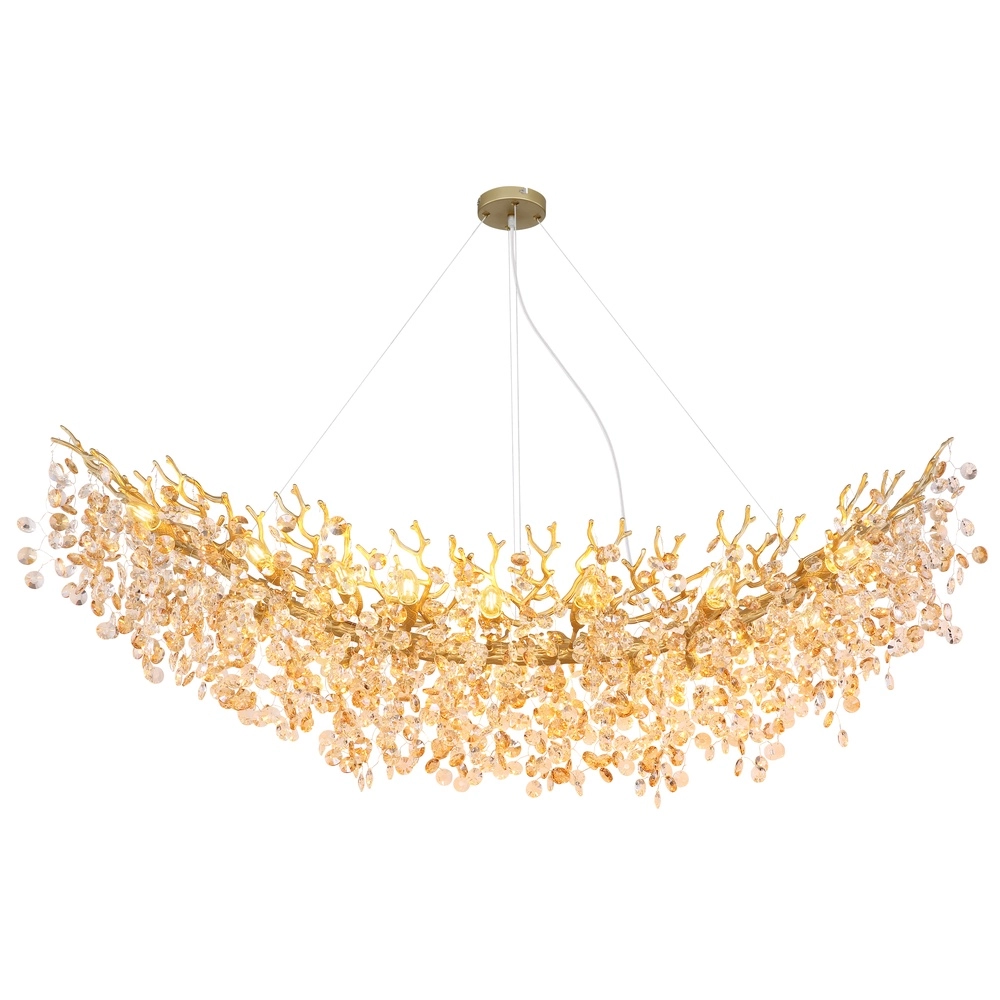 Hanglamp Queena goud 150cm Globo 9007371522705