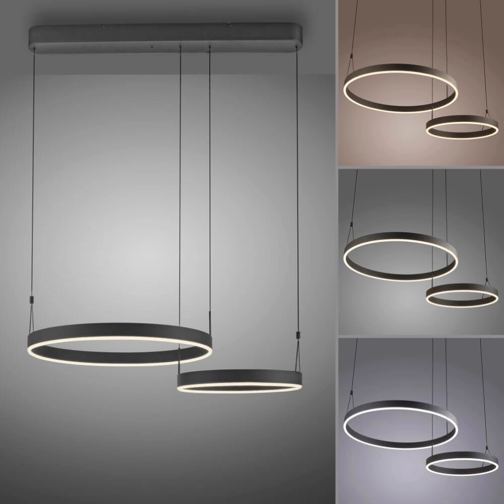 Design hanglamp Esko zwart Paul Neuhaus 4012248384565