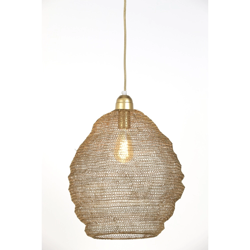 Gaas hanglamp Nina Ø 38cm - antiek brons Light & Living 8717807175344