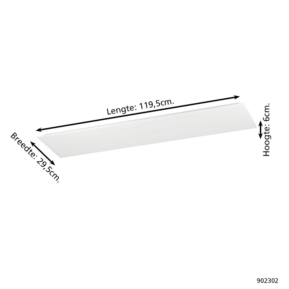 Plafondlamp Moradillo-R 29,5cm wit afstandsbediening Eglo 9008606361694