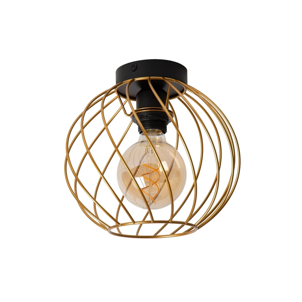 Plafondlamp Danza goud Ø 25cm