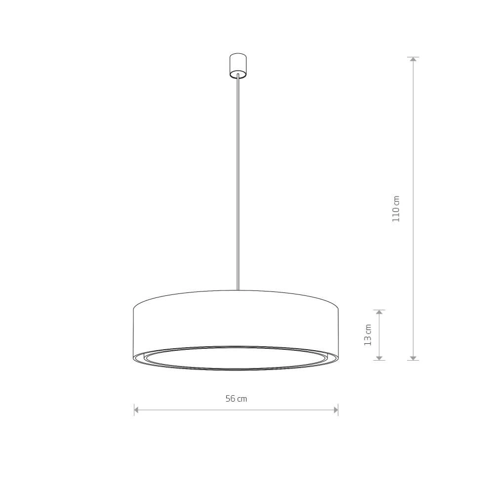 Witte hanglamp Mist Ø 56cm Lyora 5903139894296