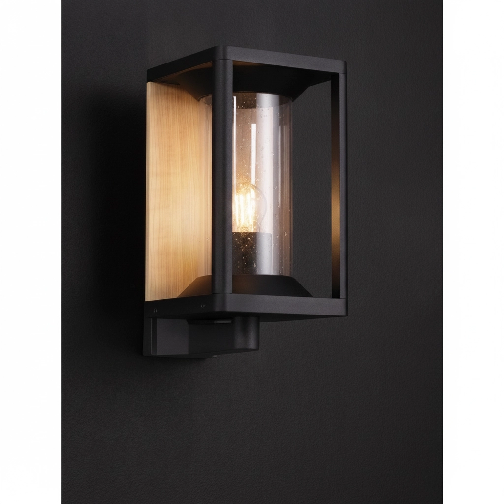 Wandlamp Pacific achtergrond hout