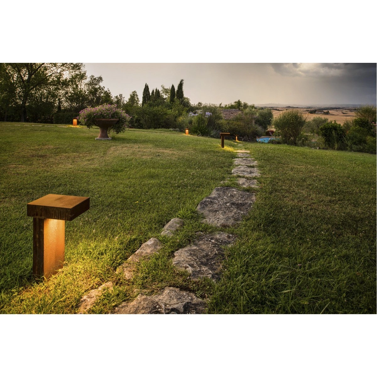 Roestige downlighter Rusty Pathlight SLV 4024163124683