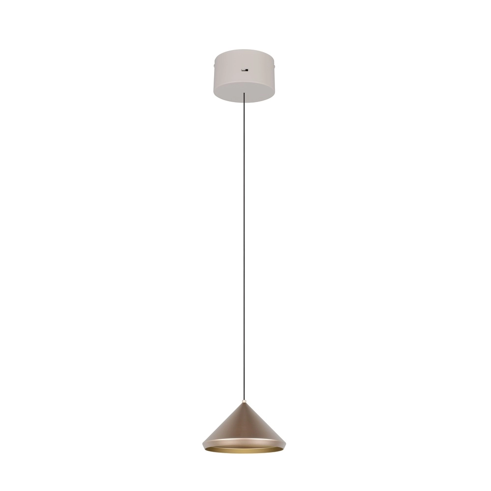 Moderne hanglamp Laguna Ø 18cm koffie bruin Trio 4017807671070