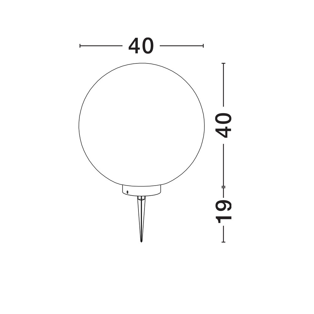 Bollamp Moon Ø 40cm Lyora 5212017454577