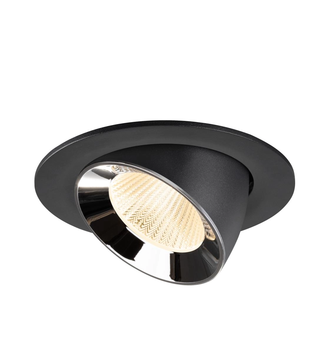 Inbouwspot Numinos Gimble L zwart/chroom 2700K - 40gr SLV 4024163310468