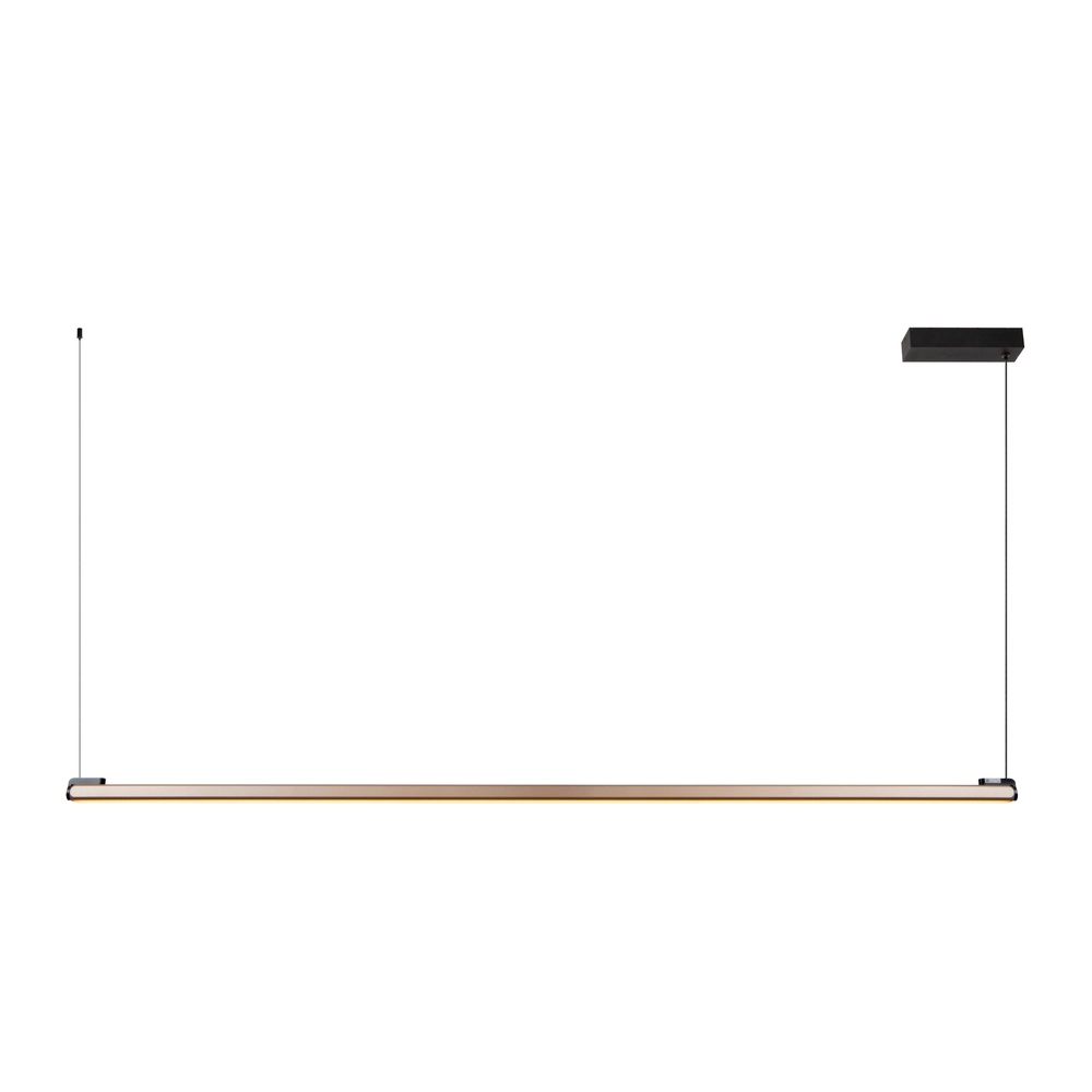 Strakke led hanglamp Braga 150cm - champagne