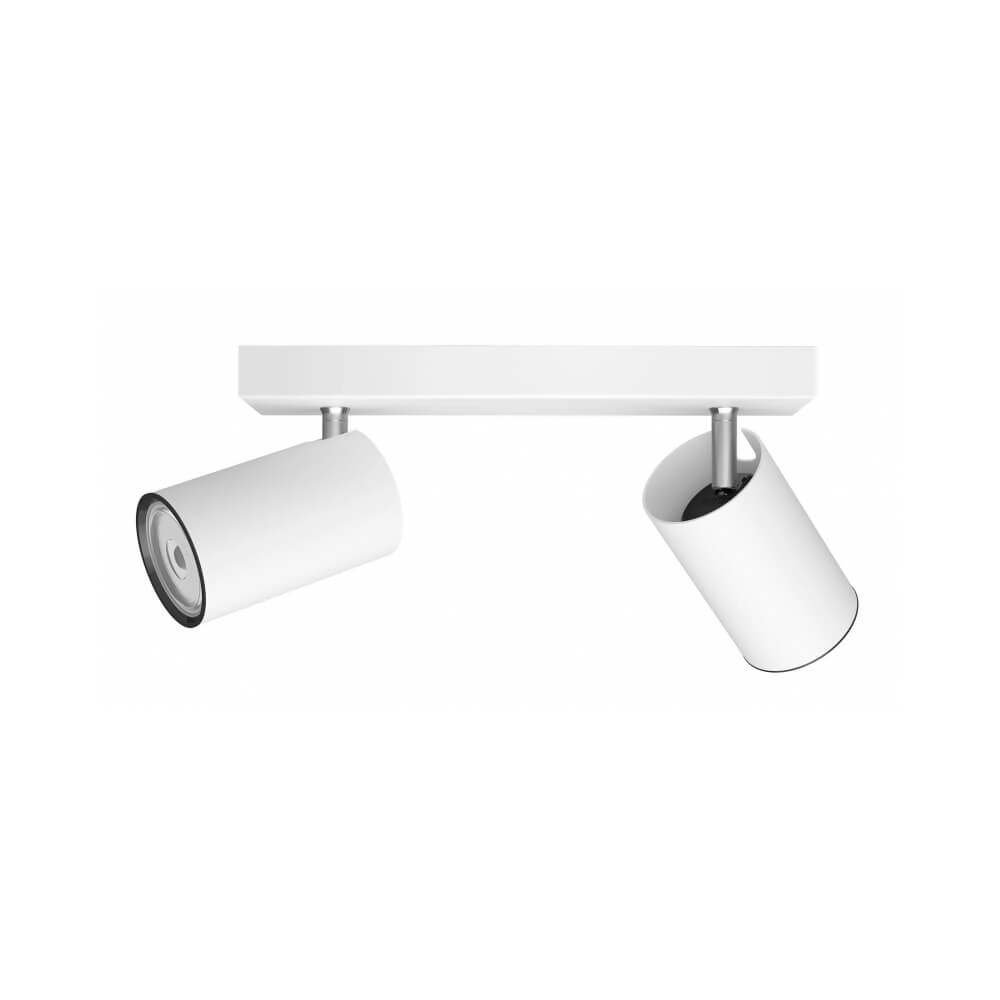 Witte plafondspot Kosipo 2-lichts