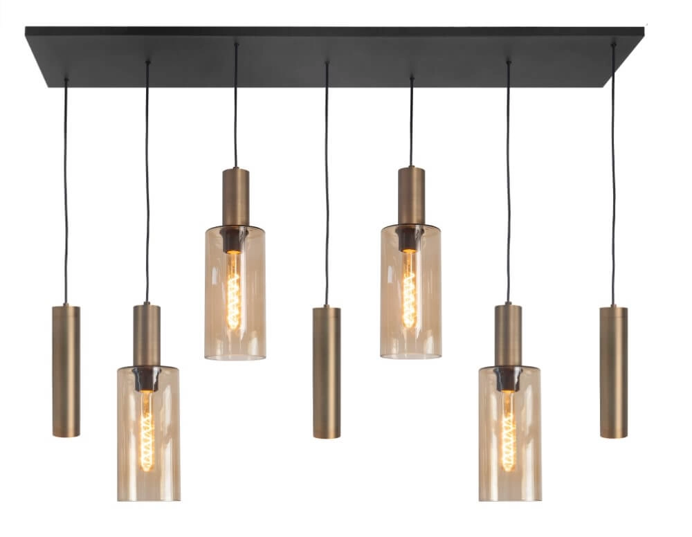 Hanglamp Perugia brons - 4x E27 - 3x GU10