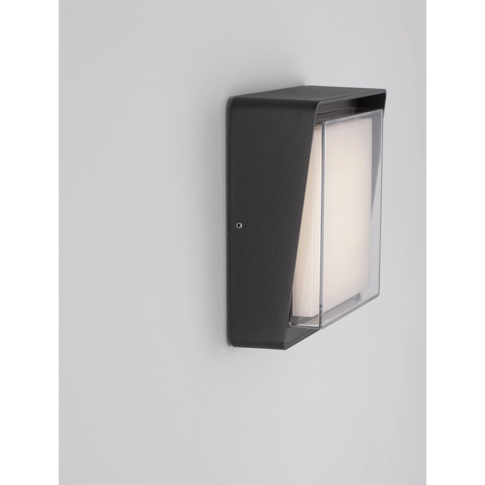 Vierkante wandlamp Cape antraciet Lyora 5212017432704