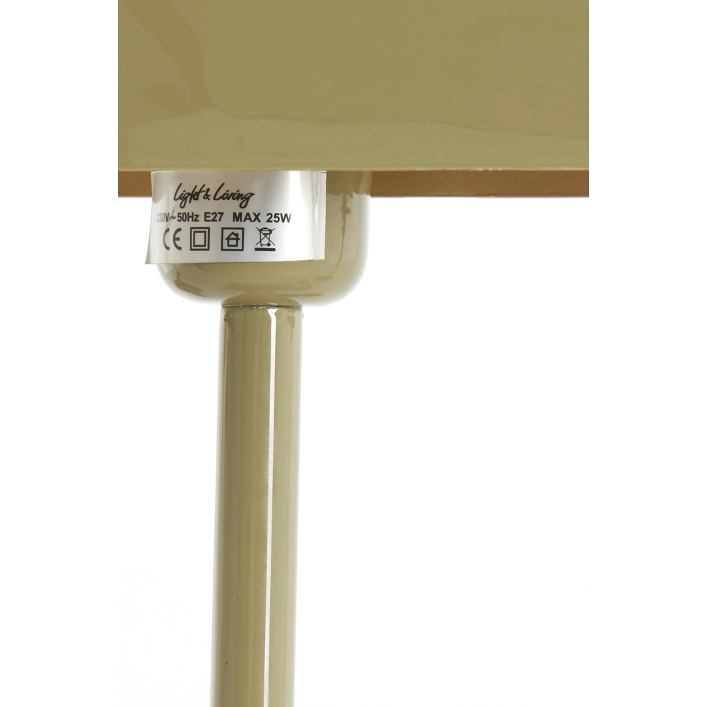 Nachtkastlamp Elenie 25x13cm - glans taupe Light & Living 8717807818838