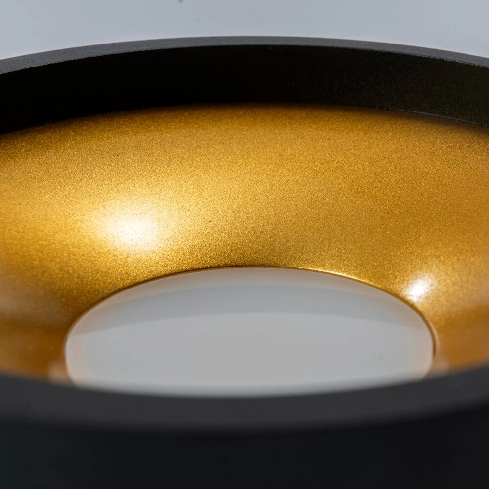 Led plafondspot Orlando zwart goud Artdelight 8720701100039