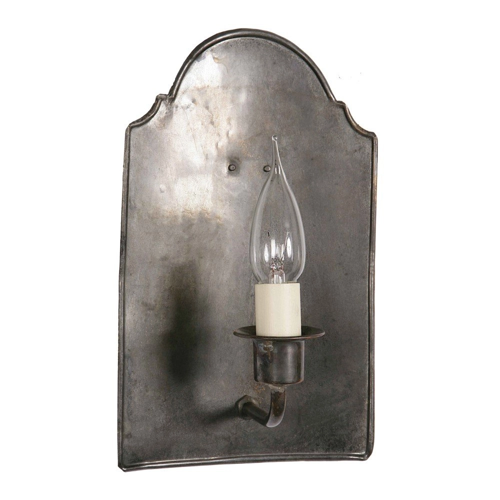 Middeleeuwse wandlamp Vestry antiek koper (ANT)