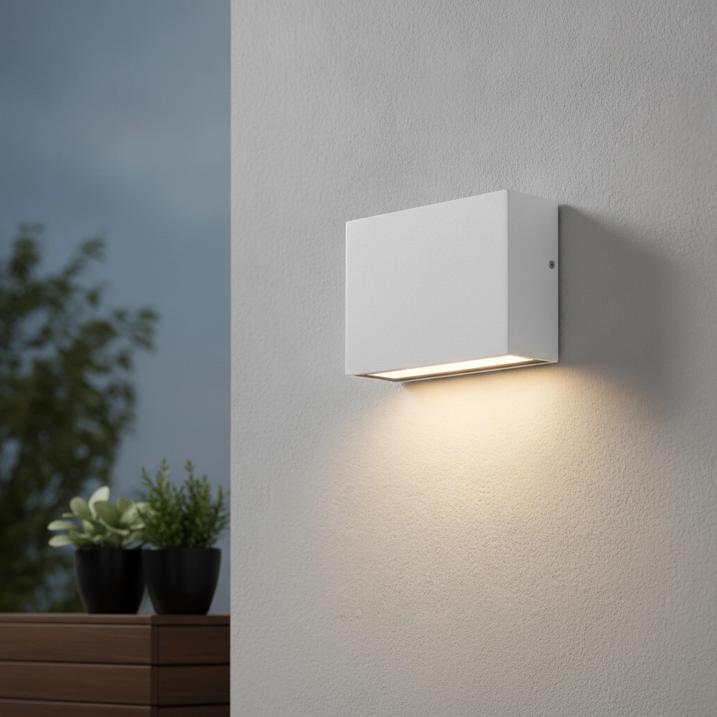Strakke wandspot Tick downlighter wit