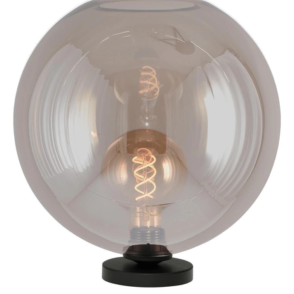 Tafellamp Bella 2 met Ø 30cm goud glas