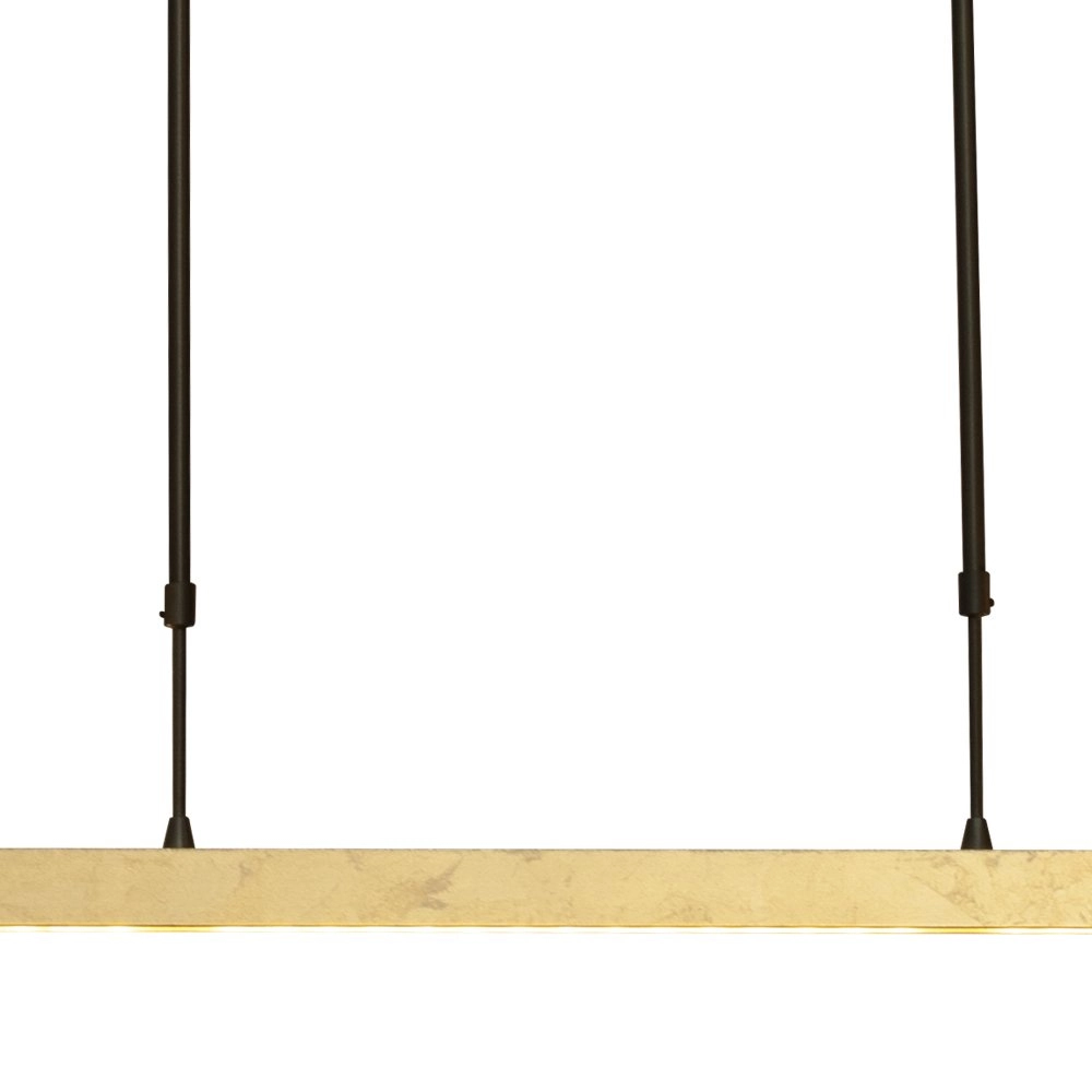 Zwarte hanglamp Real 3 met goud 100cm Masterlight 8718121220468