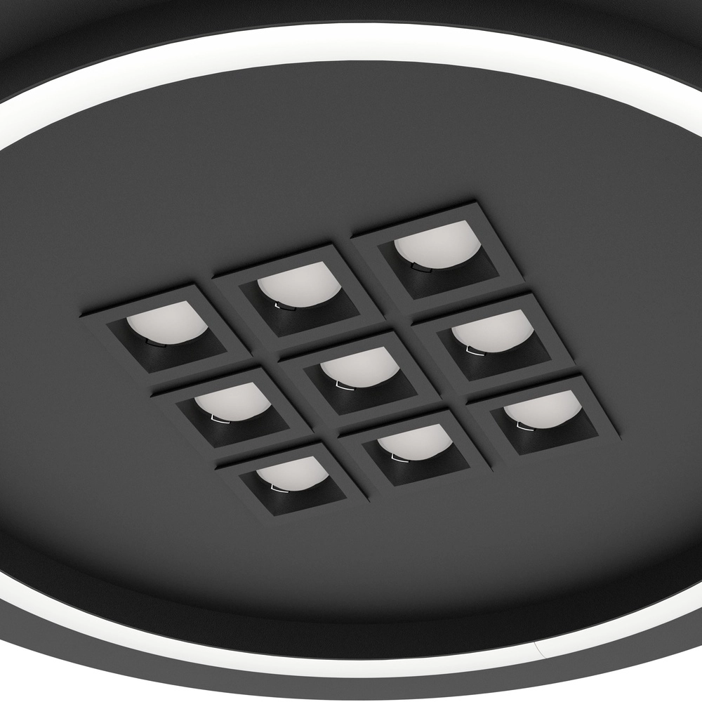 Moderne led plafondlamp Balazote Ø 38cm - zwart Eglo 9008606312702