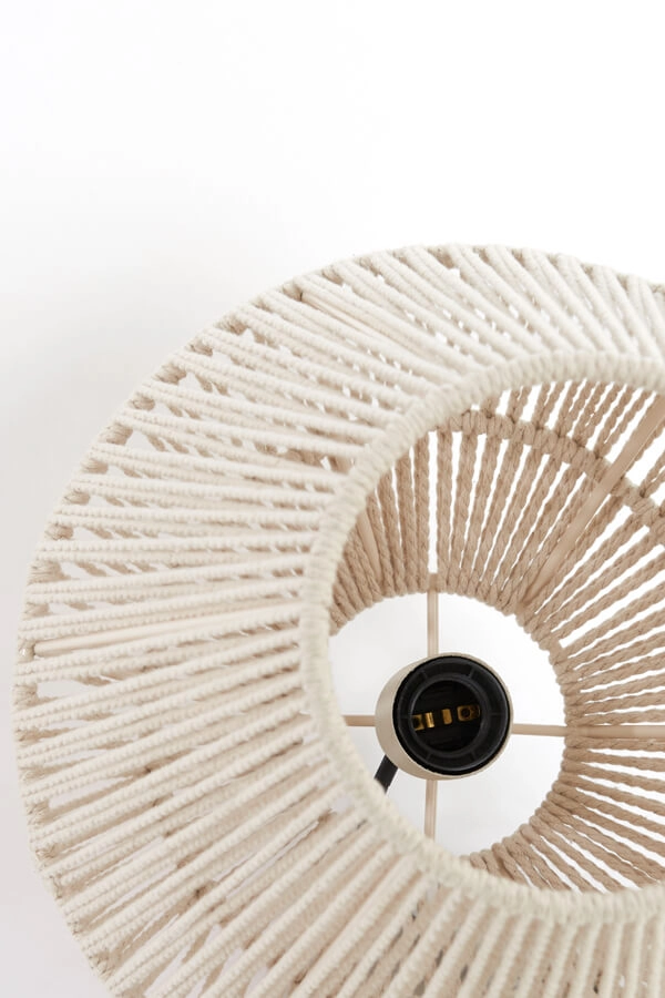 Scandinavische hanglamp Deya crème Ø 30cm Light & Living 8717807744946