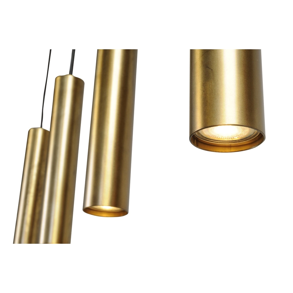 Eetkamer hanglamp Run 4 antiek koperen pendels Masterlight 8718121204550