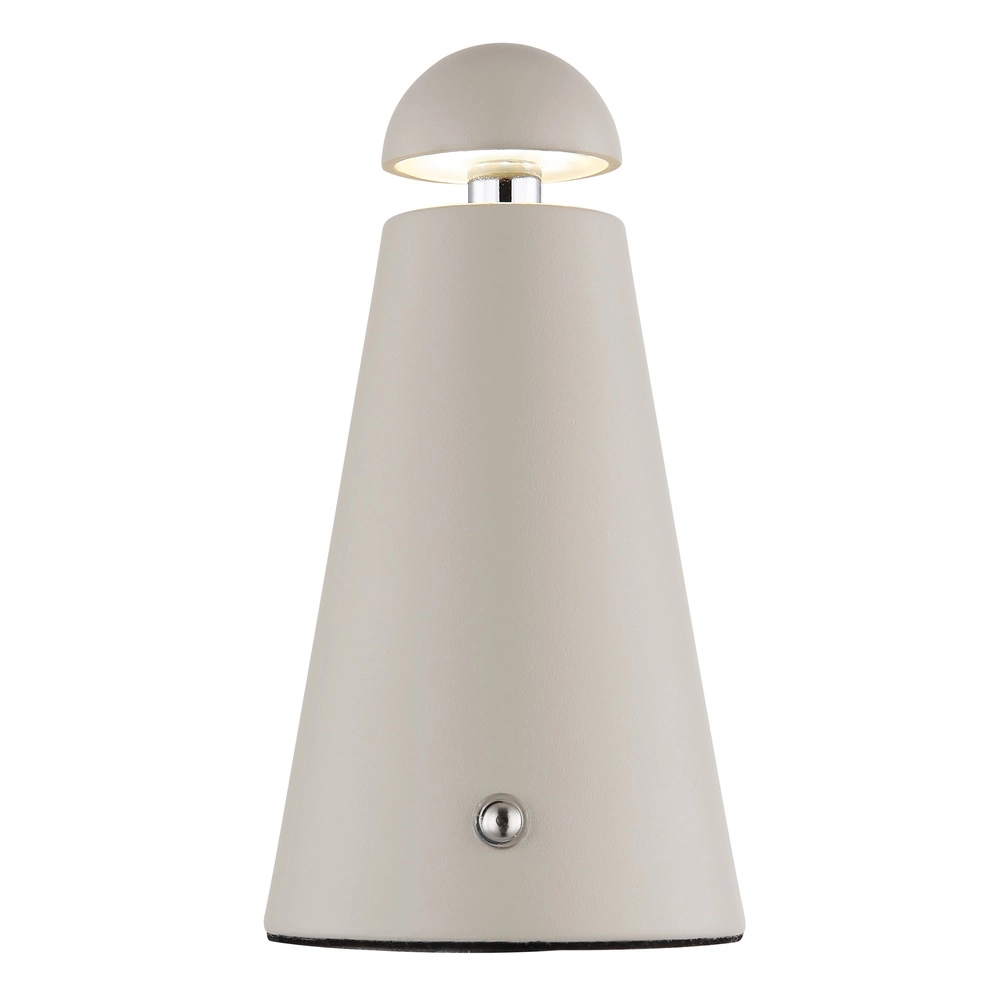 Moderne tafellamp Liva zand bruin oplaadbaar Globo 9007371566914